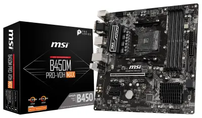 MSI B550M-A PRO Motherboard AMD Ryzen 3000 3rd Gen AM4, DDR4, M.2, USB 3.2 Gen 1, HDMI, Micro ATX
