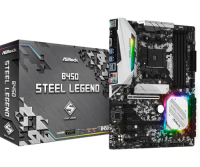 ASRock B450 Steel Legend Socket AM4, AMD Promontory B450, DDR4, ATX