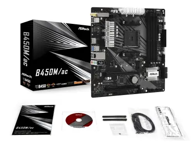ASRock B450 Pro4 AM4 Socket, Supports 105W Water Cooling, DDR4, AMD Quad CrossFireX