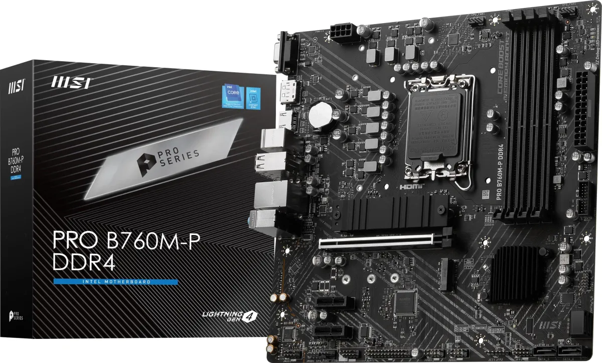 ASRock H610M-HVS/M.2 R2.0, Intel H610, LGA1700, Micro ATX, 2 DDR4, VGA, HDMI, PCIe4, 1x M.2