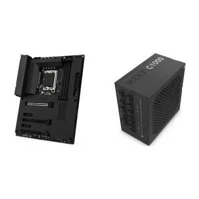 NZXT N7 Z790 ATX Motherboard - Intel Z790, WiFi 6E, Bluetooth, Integrated I/O Shield - Supports 12th/13th/14th Gen Intel CPUs - Black