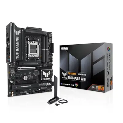 ASUS TUF Gaming B850-PLUS WiFi AMD AM5 B850 ATX Motherboard, 14+2+1 80A Stages, AI Ready, DDR5, PCIe 5.0