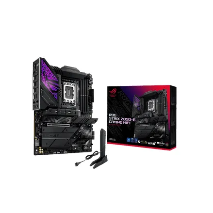 ASUS ROG Strix Z890-E Gaming WiFi Intel Z890 LGA 1851 ATX, Advanced AI PC-Ready, DDR5, WiFi 7, 7X M.2, Thunderbolt™ 4, USB Type-C