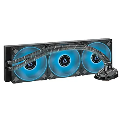 Arctic Liquid Freezer II 420 A-RGB - Multi-Compatible All-in-one CPU AIO Water Cooler with A-RGB, Fan Speed: 200-1900 RPM - Black