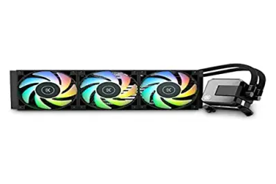 EK AIO Elite 360mm D-RGB All-in-One CPU Liquid Cooler, Water Cooling Computer Parts, 120mm Fan, Intel 115X/1200/2066, AMD AM4, AM5