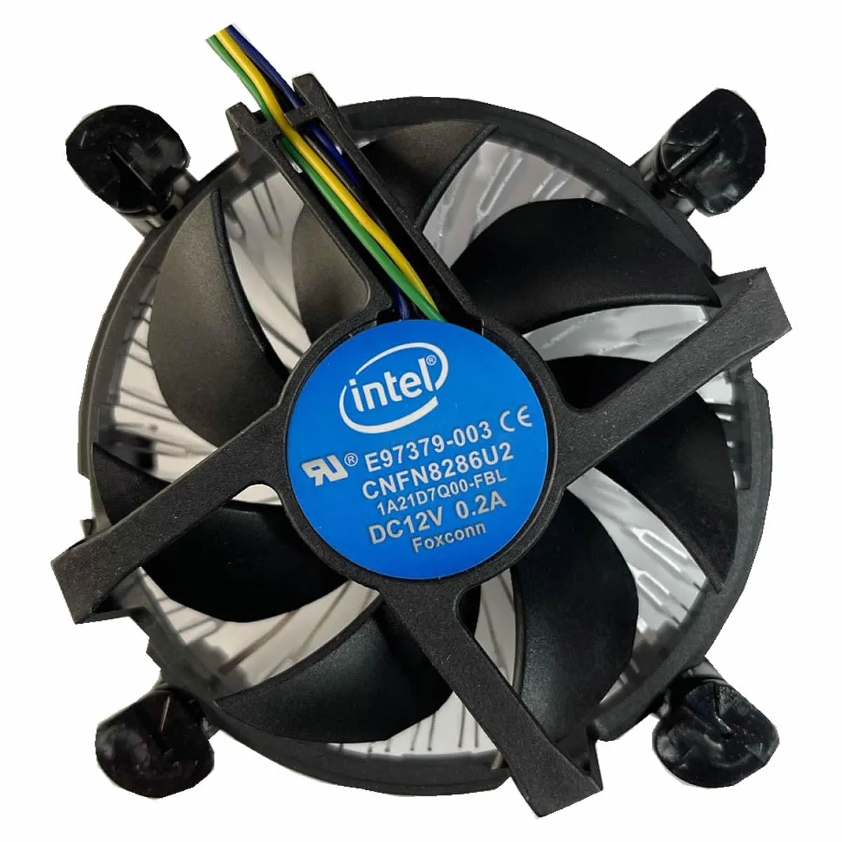 Intel Core i3/i5/i7 Socket 1150/1155/1156 4-Pin Connector CPU Cooler with Aluminum Heatsink and 3.5-Inch Fan