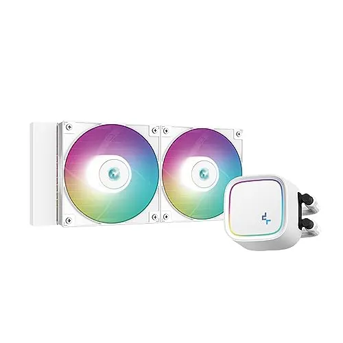 DeepCool LE720 White 360mm ARGB CPU Liquid Cooler/AIO | Support - Intel LGA1700/1200/1151/1150/1155 & AMD AM5/AM4