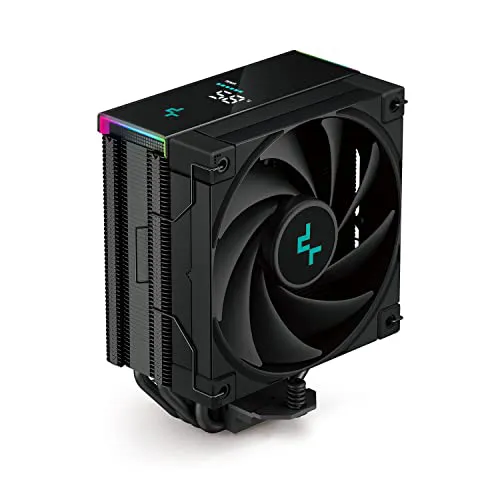 DeepCool AG400 Digital - Single-Tower ARGB CPU Cooler with A Temp Display - Black