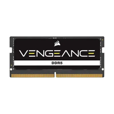 Corsair Vengeance 16GB 4800MHz DDR5 C40 SODIMM CL40 Intel XMP iCUE Compatible Laptop Memory - Black
