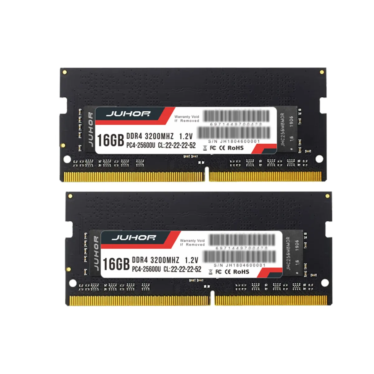 JUHOR Gaming Series DDR4 RAM 32GB (16GBx2) 3600MHz CL 38 RGB - White