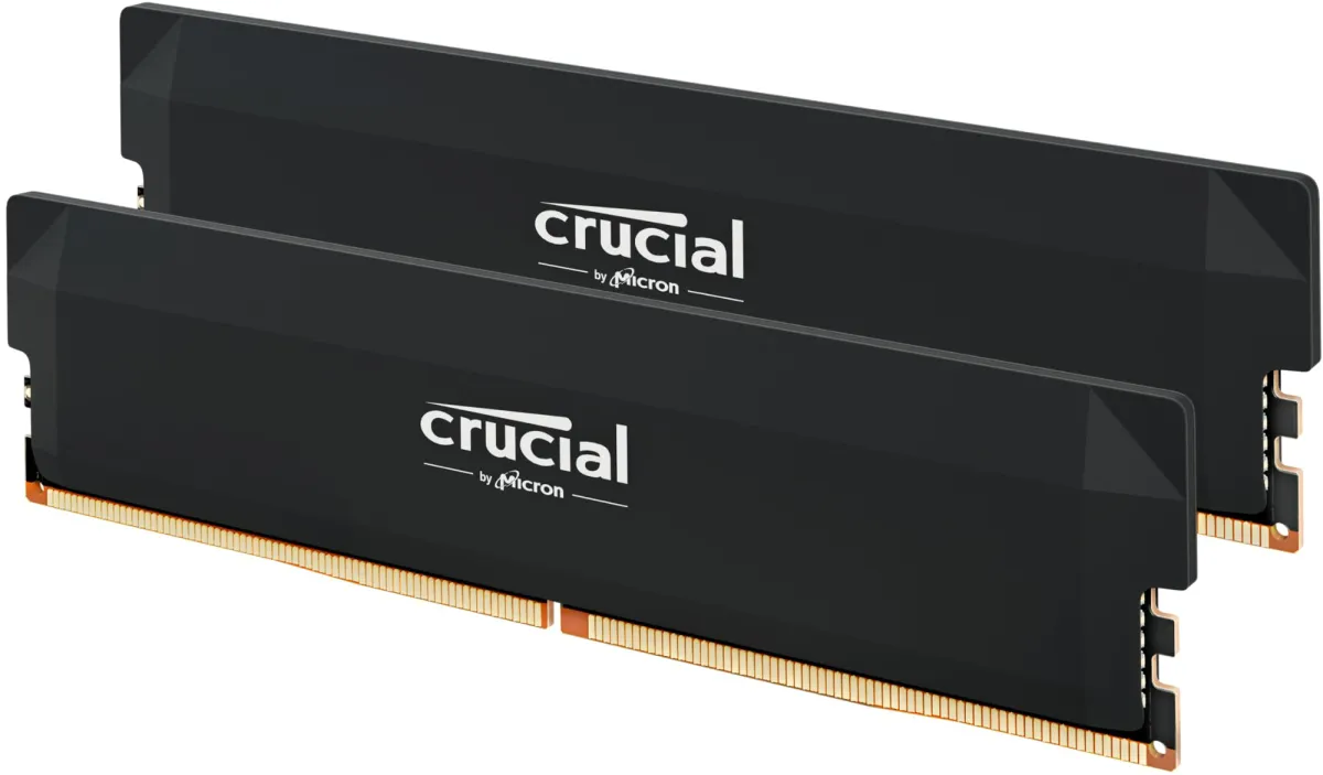 Crucial Pro DDR5 RAM 64GB Kit (2x32GB) 6000MHz CL40, Overclocking Desktop Gaming Memory, Intel XMP 3.0 & AMD Expo Compatible