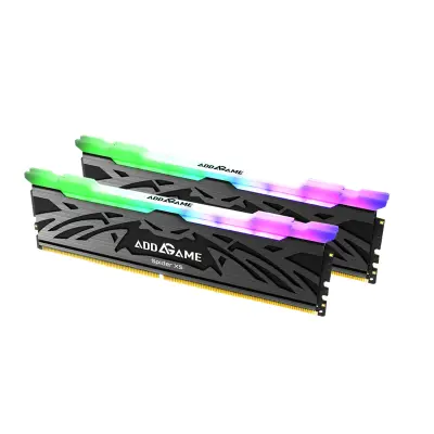addlink AddGame Spider X5 RGB Gaming DDR5 RAM 32GB (2x16GB) 6400MHz CL38 RGB (Support Intel XMP) - Silver