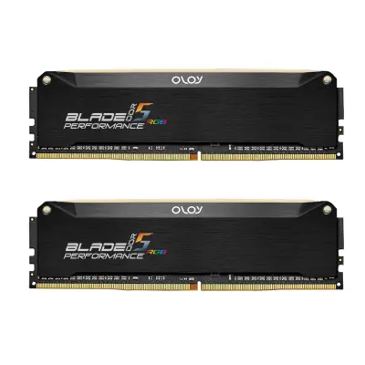 OLOy Hairline Blade RGB DDR5 RAM 16GB (2x8GB) 6000MHz 1.35V Gaming UDIMM RAM - Black