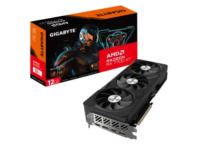 GIGABYTE Radeon RX 7700 XT Gaming OC 12G, 3X WINDFORCE Fans, 12GB GDDR6 Graphics Card