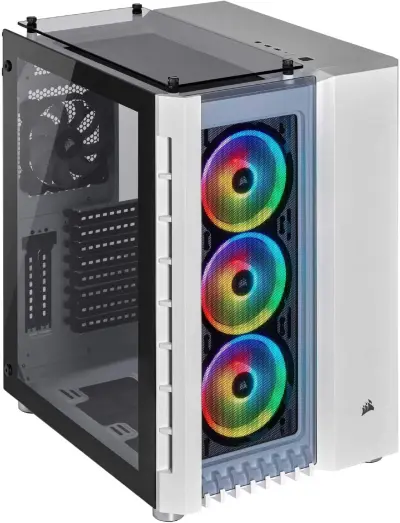 Corsair Crystal Series 680X RGB High Airflow Tempered Glass ATX Smart Case, White