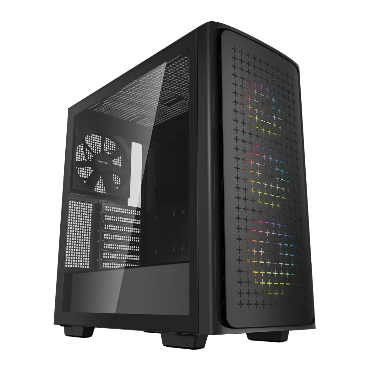 DeepCool CK560 PC Case ATX High-Airflow Front Panel with 3pcs 120mm ARGB Fans Mid-Tower Gaming Case Tempered Glass - Black