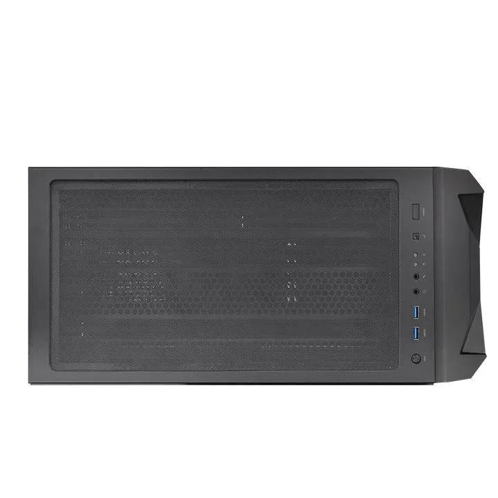 Thermaltake Commander C32 TG Motherboard Sync ARGB ATX Mid Tower Computer Chassis, Sync RGB Front Fans + 1 120mm Rear - Black