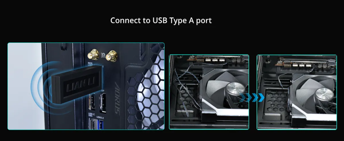 Lian Li O11D XL ROG Certified, Full Tower (Black) + Lian Li UNI Fan SL120 V2 RGB Black 2*Triple Pack with Controller (Black)