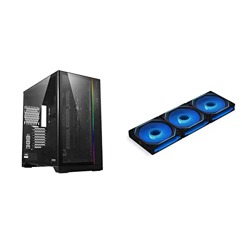 Lian Li O11D XL ROG Certified, Full Tower (Black) + Lian Li UNI FAN SL-INFINITY 120 RGB 2*Triple Pack (Black)