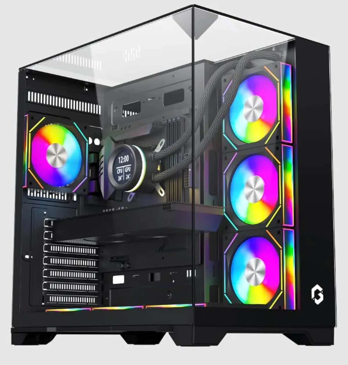 GAMEON Valkyrie I Series Mid Tower Gaming Case - White