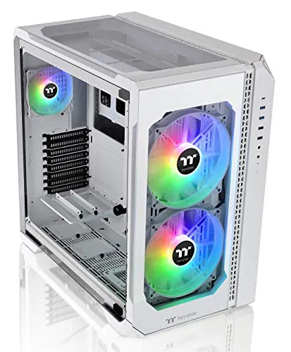 Skyrim S3 paanoramic Sunroof Chassis with 7 RGB Fans , ATX/M-ATX/ITX, S/360 Radiator, GPU S/400MM Length - White