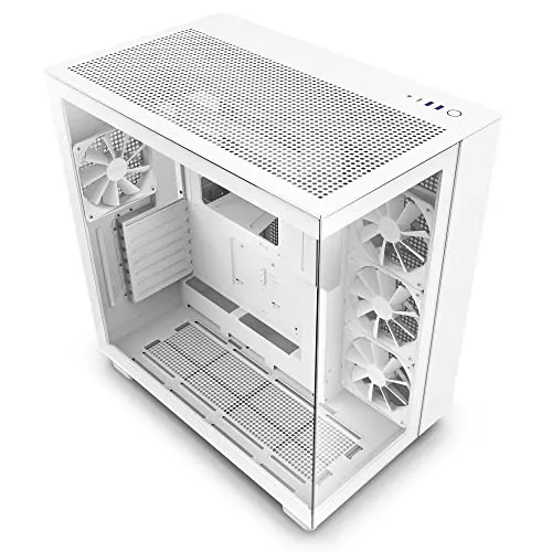 Lian Li O11 VISION COMPACT With 2 top panel options: mesh or tempered glass - White