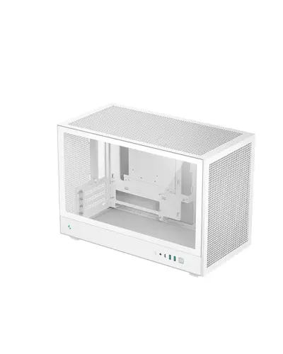DeepCool CH260 Micro-ATX Computer Case, Up to 360mm Radiator, Up to 6x 120mm Fan Support, Tempered Glass Side Panel, Wraparound Mesh Panels - Black