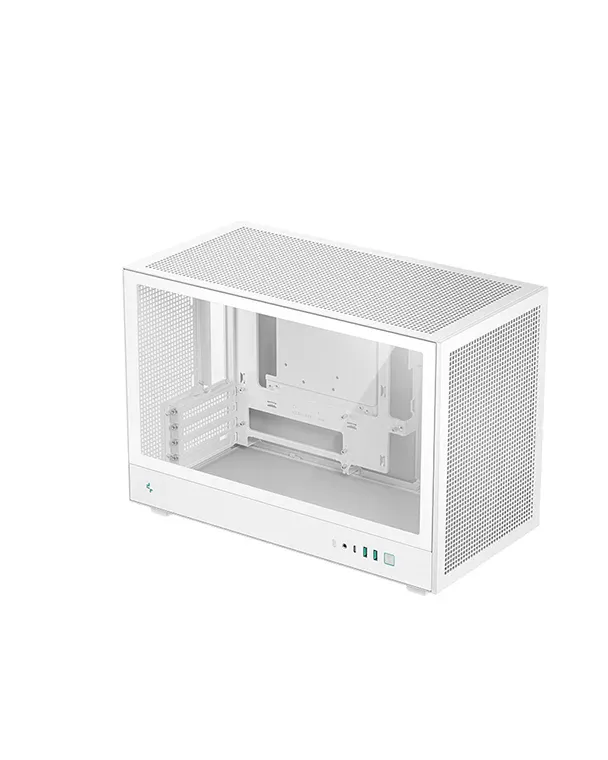 DeepCool CH260 Micro-ATX Computer Case, Up to 360mm Radiator, Up to 6x 120mm Fan Support, Tempered Glass Side Panel, Wraparound Mesh Panels - Black