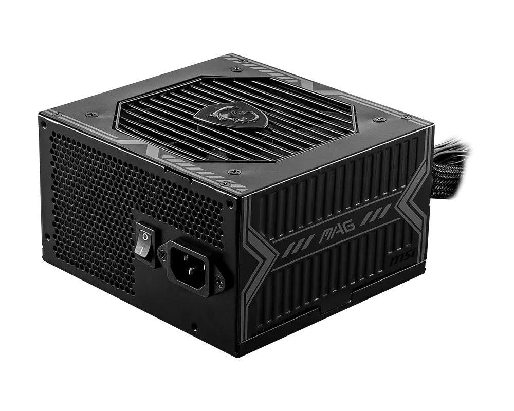 MSI MAG A750BN PCIE 5 Gaming Power Supply, PCIE 5.0 Ready, 80 Plus BronzeCertified 750w, Compact Size, ATX Power Supply