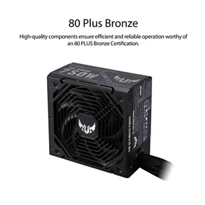 ASUS TUF Gaming 750B Bronze 750W PSU, Dual Ball Fan Bearings, 80 Plus Bronze Certification, 80cm 8 pin CPU Connector