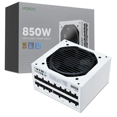 Segotep 80 Plus Platinum Modular Pm850W ATX 3.1 Computer Power Supply - Black