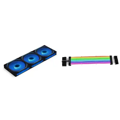 Lian Li UNI FAN SL-INFINITY 120 3x120 mm RGB Triple Pack with Controller - Black