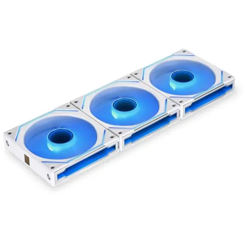 Lian Li UNI Fan SL-Infinity 120 Reverse Blade, ARGB Fan, Infinity Mirror-Cable Management, Customizable Lighting Effects - White