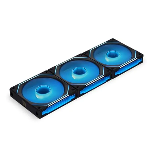 Lian Li UNI Fan SL-Infinity 120 Reverse Blade, ARGB Fan, Infinity Mirror-Cable Management, Customizable Lighting Effects - Black