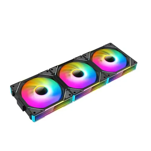 ICOLER UNI Fan 120 Fan Infinity Mirror Module Daisy-Chain 5V ARGB PWM 120mm Triple Pack Suitable