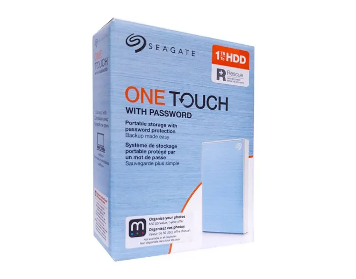Seagate One Touch 1TB External HDD with Password Protection