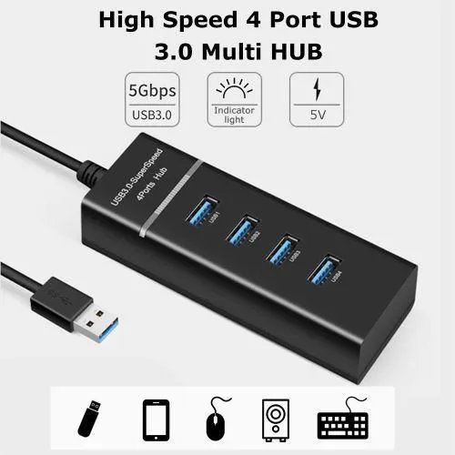 USB HUB 3.0 4Port 5GBps 30cm
