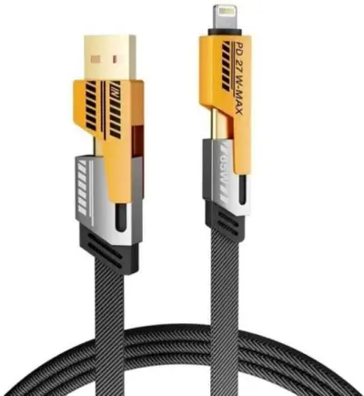 Cable USB-A & USB-C To Lightning & Type-C 65W/27W