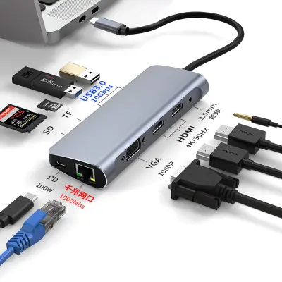 Adapter MST USB-C To 10 IN 1