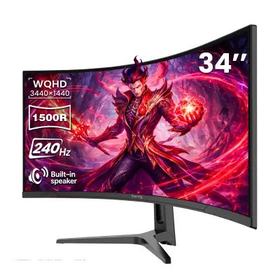 Amzfast AMZG34C5Q Pro/240Hz/Curve/IPS/2K/Wall Mount/1ms