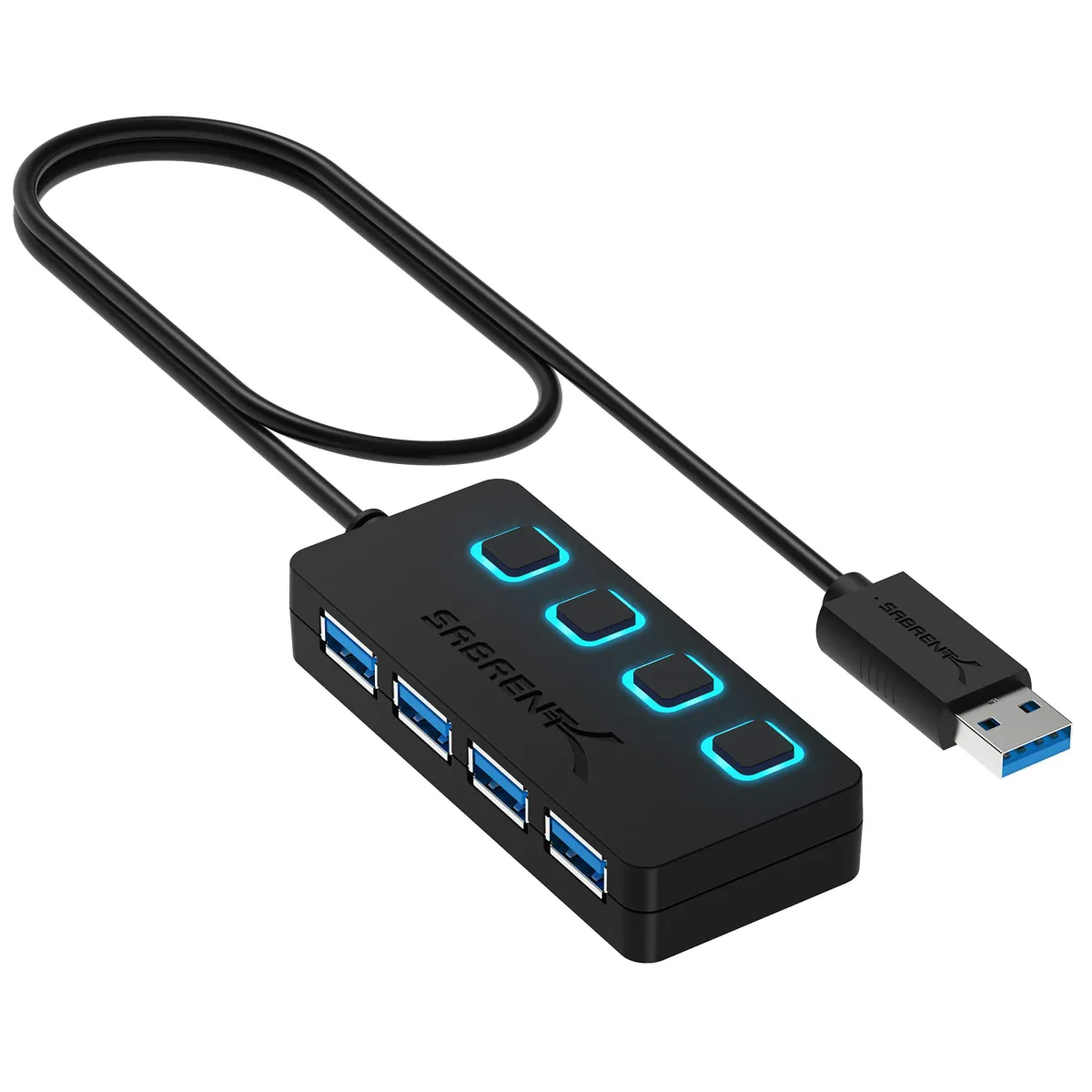 USB hub 7 port 3.0 with power cable
