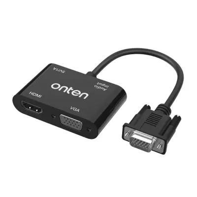 VGA to HDMI + VGA Adapter Onten ONT-5138HV