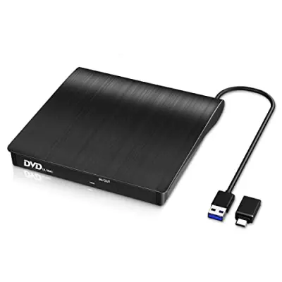 DVD Writer External USB 3.0 and Type-C