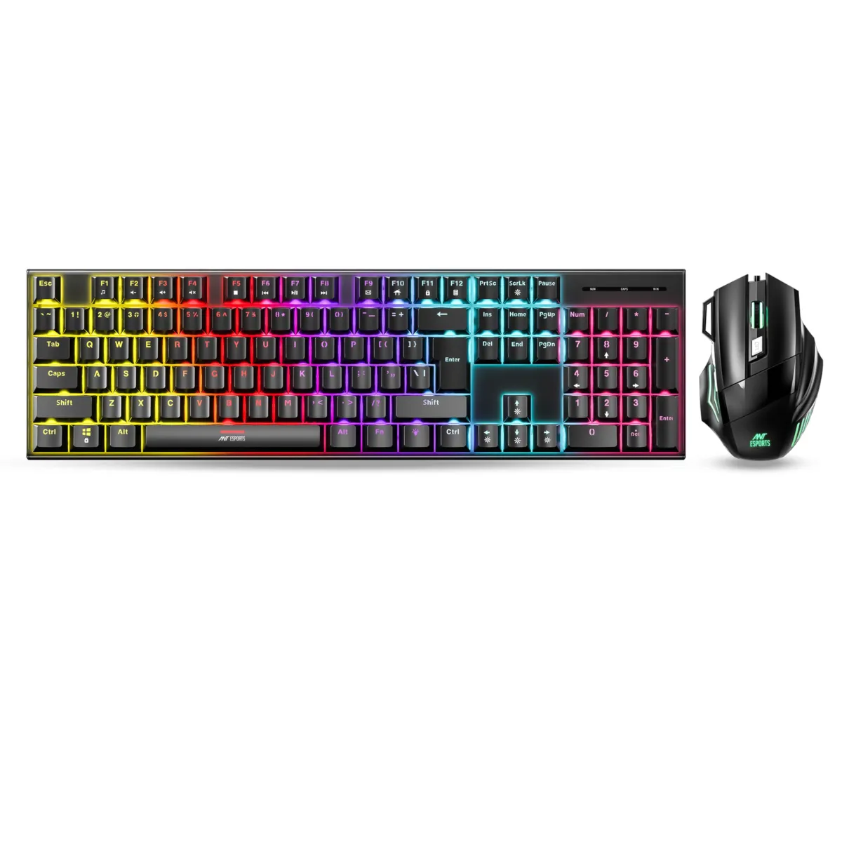 Keyboard Mechanical and +7D Mouse RGB FRIWOL XT-30 Wired