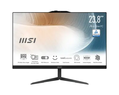 AIO MSI AM242 1M Core5-120U 8/512/23.8"-IPS-FHD/KB&M Wireless