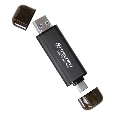 Transcend ESD310 512GB Portable SSD - Dual USB-C & USB-A