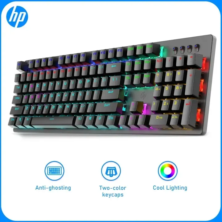 Keyboard Mechanical HP GK100F Blue Switch