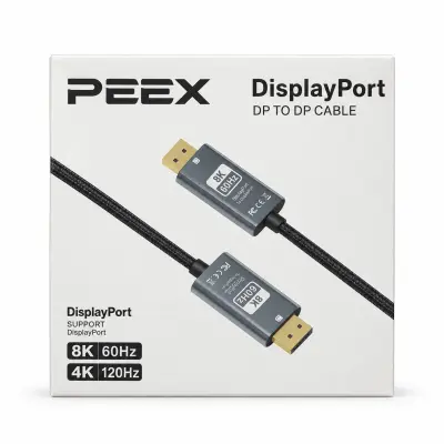 Cable PEEX DisplayPort To DisplayPort 2M-8k/60Hz