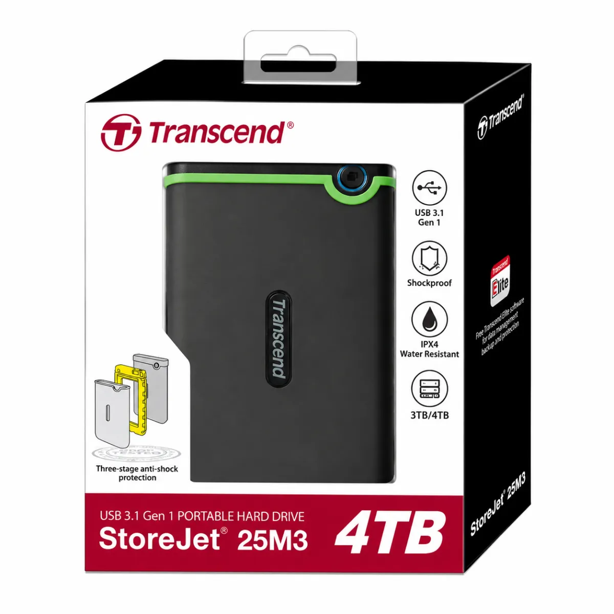 Hard External 4TB Transcend 25M3-HDD