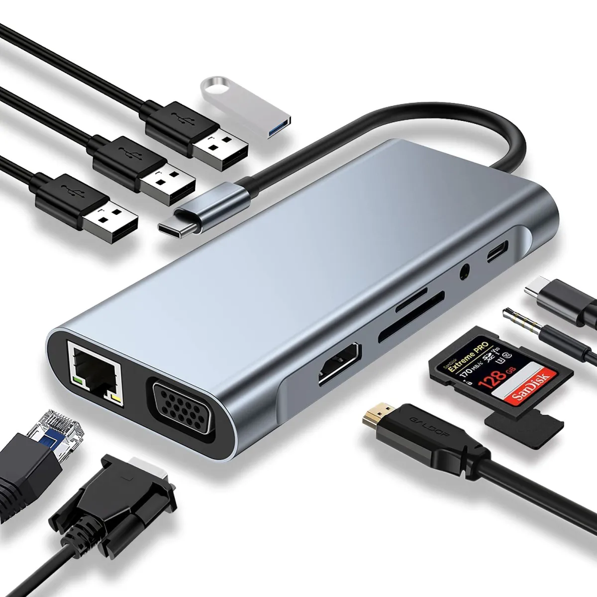 Type-C Hub 11 in 1